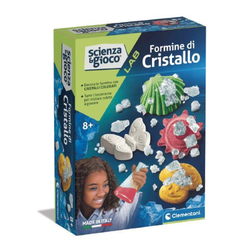CLEMENTONI SCIENZA E GIOCO LABORATORIO DI CRISTALLI FORMINE DI CRISTALLO KIT ESPERIMENTI